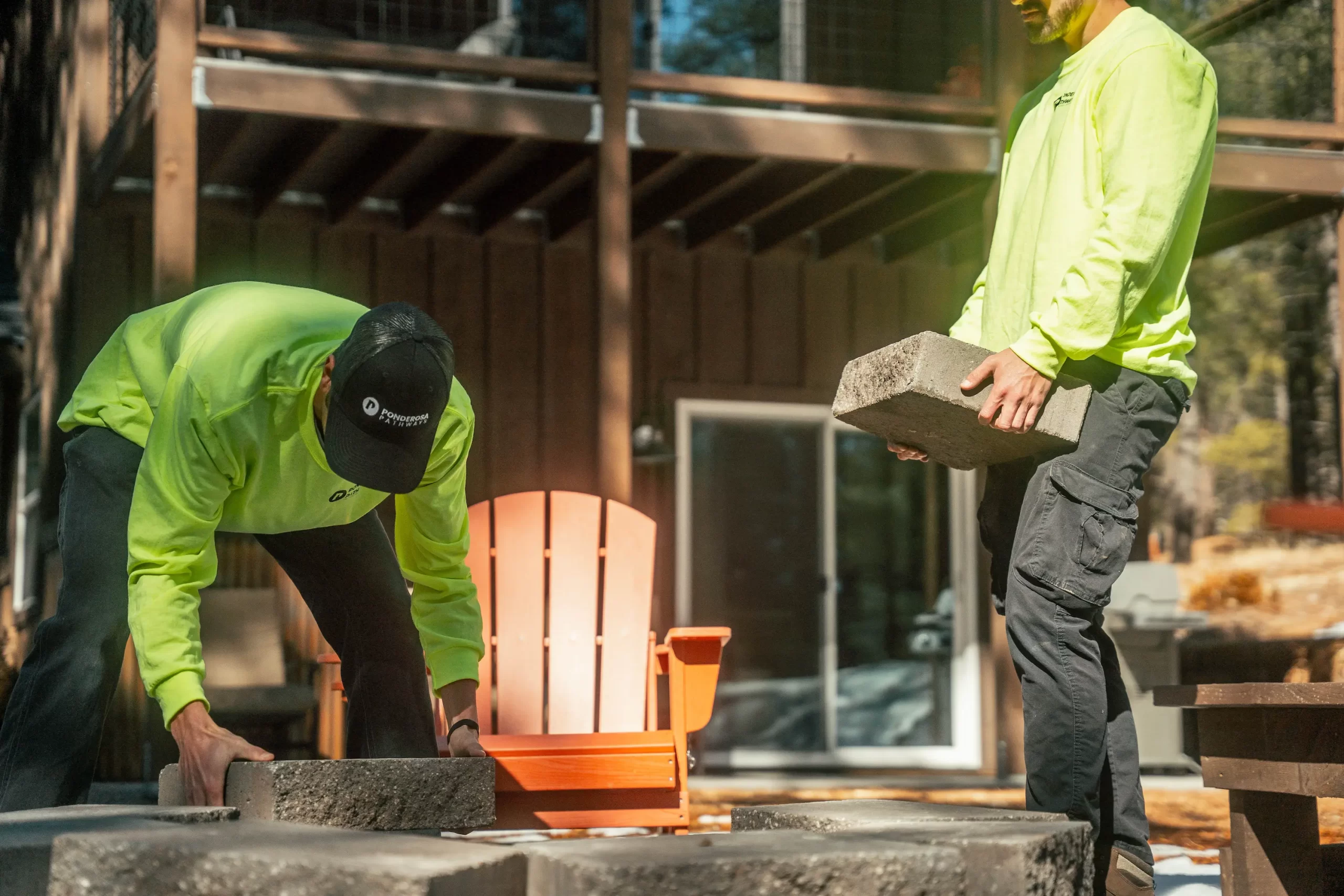 Flagstaff Arizona Landscapers hard at work for Ponderosa Pathways