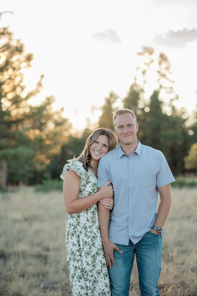 a photo of silas and carisa willoughby the owners of ponderosa pathways flagstaff landscaping and snow removal
