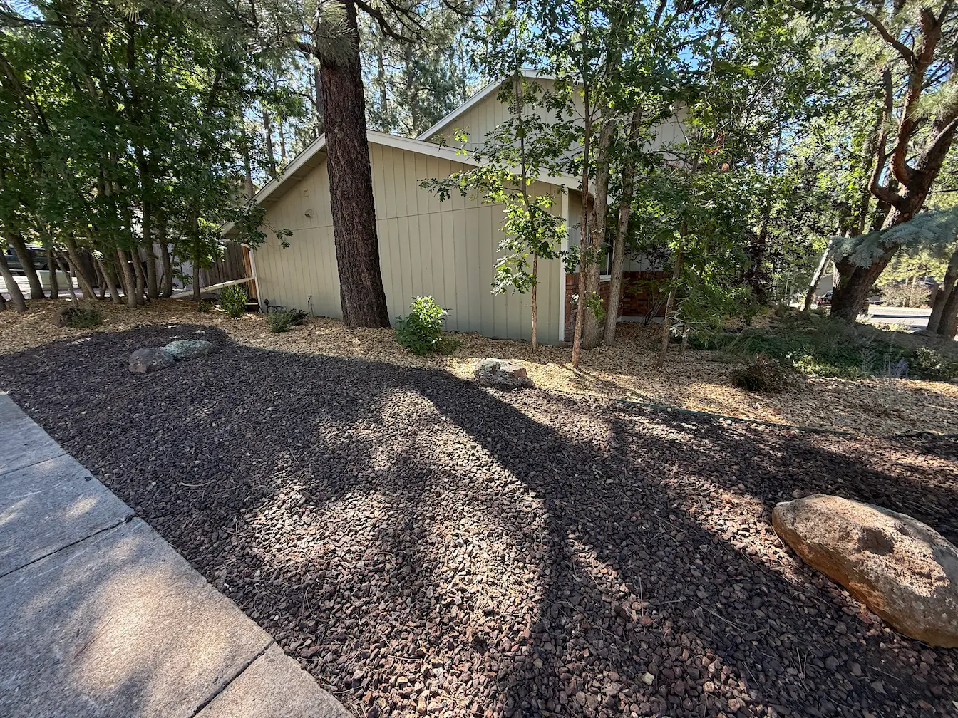 Firewise defensible space clearing