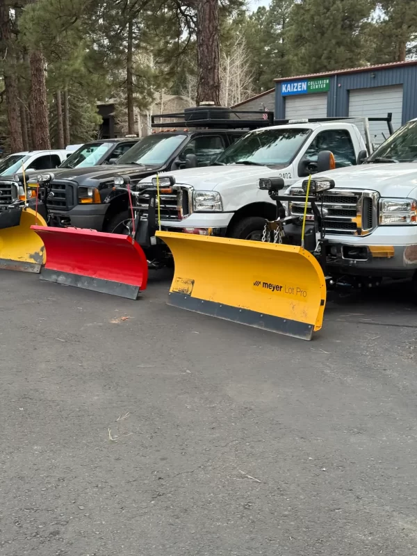 Ponderosa Pathways fleet of snow plows for snow removal